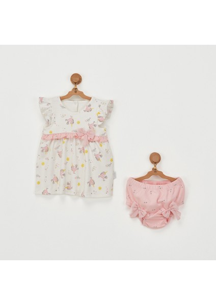 Bebek Elbise Takım Dress Underpant Set Unıcorn AC22713