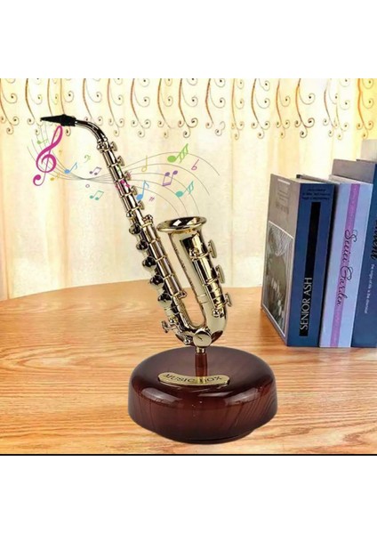 Saksafon Tasarım Kurmalı Müzik Kutusu fiyatları