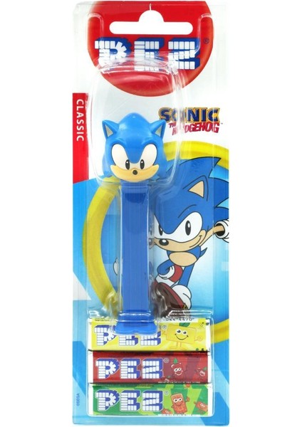 Pez Oyuncaklı Meyve Aromalı Şeker 3 x 8,5 Gram Sonic Serisi Sonic Figürü