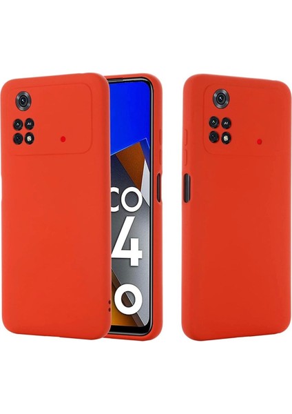 Xiaomi Redmi Poco M4 Pro 4g Uyumlu Kılıf Kamera Lens Korumalı Içi Kadife Silikon Liquid Sıvı Mat Soft Yumuşak Dokulu Case Silicone