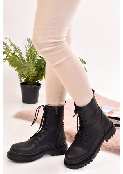 Kadın Siyah Rugan Bot & Bootie & Postal modelleri