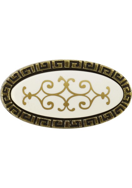 Düğme Kulp Çekmece Dolap Kapak Kulpu Kulbu Metal Antik Sarı