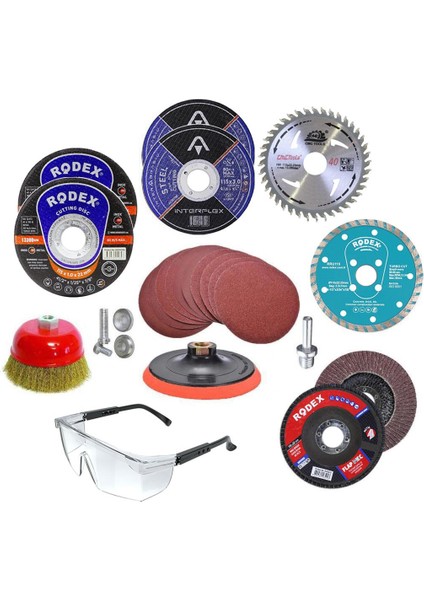 Spiral Taşlama Cırt Zımpara Metal Kesici Flap Disk 100 Parça