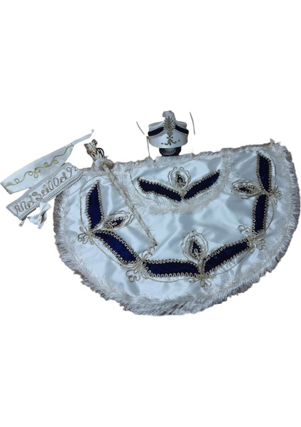 6 Parça Sünnet Seti Krem Lacivert