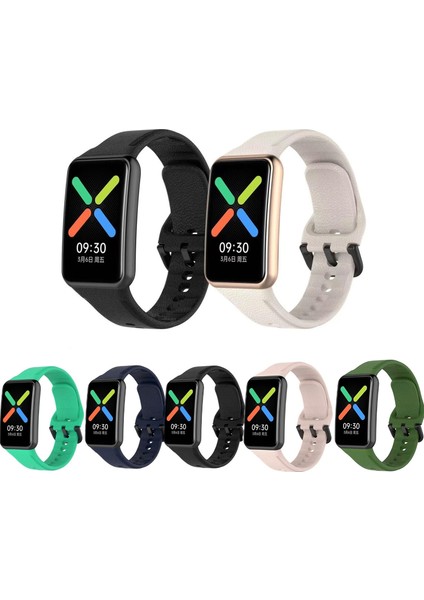 Oppo Watch Free Için Silikon Kordon Kayış - KY27