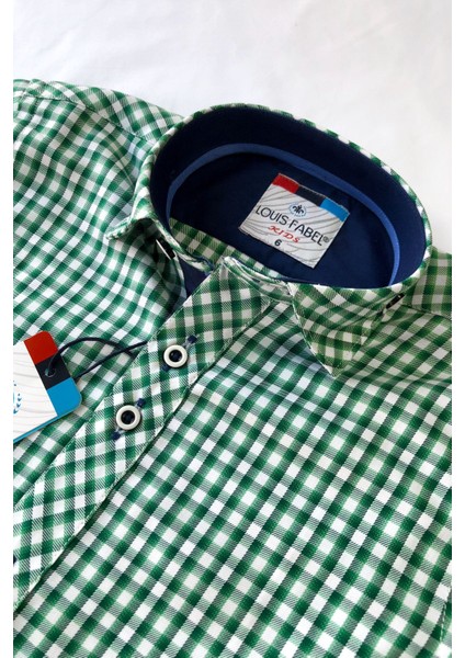 Kareli Uzun Kol Erkek Çocuk Gömleği fırsatları