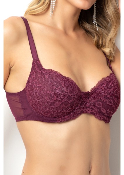 Balenli Dolgusuz Kapsız Dantel Minimizer Toparlayıcı Sütyen