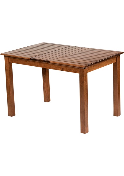 Ürgüp Ahşap Bahçe Balkon Takımı: 80X120 Sabit Ayaklı Masa + 4 Katlanır Sandalye Set
