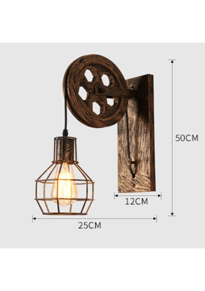 Duvar Lambası Endüstriyel Stil Retro Duvar Lambası (Yurt Dışından)