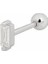 Gümüş Taşlı Tragus Kıkırdak Piercing Tek Küpe HS146R3 1