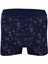 4480 Erkek Desenli Likralı Penye 3 Lü Boxer 4