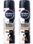 2 Adet Men Black & White Invisible Güçlü Etki Erkek Deodorant Sprey 150 Ml 1