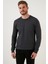 Pamuklu Slim Fit Bisiklet Yaka Kazak Erkek Kazak 6353401 4
