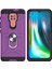 Moto G9/g9 Play/e7 Plus Için Pc+Tpu Telefon Kılıfı - Mor (Yurt Dışından) 2