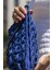 BY Sinem Dusunsel Kadın Saks Mavisi Renk Içi Astarlı Fermuarlı El Yapımı Cluch El Çantası