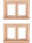 1/12 Dollhouse Dıy Malzemesi Için 2pcs Minyatür Boyasız 2 Pencere Çerçevesi (Yurt Dışından) 1