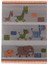 2pcs 12. Kat Kaplama Karikatür Halı Nakış Bezi Mat Bebek Evi Dekor (Yurt Dışından) 2
