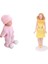 2pcs Dollhouse Minyatür Porselen Bebekler Uyuyan Bebek ve Lady'de Elbise (Yurt Dışından) 1