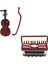 12. Dollhouse Mini Müzik Enstrümanı Keman ve Akordeon Model Oda Ekranı (Yurt Dışından) 1