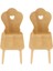 Prettyia 2pc 1/12 Dollhouse Minyatürler Mobilya Ahşap Dıy Mini Sandalye Modeli (Yurt Dışından) 1
