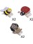 6x Güzel Hayvanlar Golf Ball Marker Manyetik Golf Şapka Klipleri 2x2.5cm 1