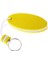 4pcs Oval Şekilli Eva Köpük Yüzen Anahtar Halka Kano Tekne Anahtar Zinciri Sarı 2