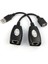 RJ45 USB Ek Uzatıcı CAT5E 6 Kablosu Ekleme Extender 45 Metre 1