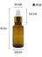 20 cc Amber Damlalık Metal Gold Sızdırmaz Kapaklı 20 ml Dropper Cam Serum Şişesi 1 Adet 2