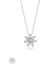 Swarovski Zirconia Papatya 925 Ayar Gümüş Kolye 1