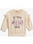 Kedi Baskılı Fırfırlı Sweatshirt Pamuklu 1