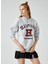 Oversize Kolej Sweatshirt Kapüşonlu Baskılı Harvard Lisanslı 1