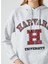 Oversize Kolej Sweatshirt Kapüşonlu Baskılı Harvard Lisanslı 4