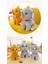 Karikatür Taç Fil Bebek Yastık Dumbo Peluş Oyuncak Sarı (Yurt Dışından) 5