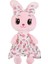 Sevimli Ilmek Tavşan Bebek Peluş Oyuncak Uyku Bebeği Pembe (Yurt Dışından) 1