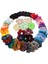 53X Renkli Scrunchies Saç Band Lady Bobble Saç Bağları Halatlar Saç Dekorları (Yurt Dışından) 2