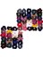 53X Renkli Scrunchies Saç Band Lady Bobble Saç Bağları Halatlar Saç Dekorları (Yurt Dışından) 4