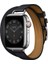 Hermes Kordon Double Attelage Apple Watch 38/40/41MM ve s10 42mm ile Uyumlu ( Logolu) 3