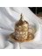 Kahve Fincan Tekli Gold Model 2