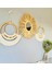Wall Art Bohem Makrome ve Rafya Duvar Dekorasyon Ürünü 3?lü Set 3