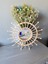 Wall Decoration Art Bambu Ayna Turuncu 2