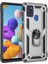 Galaxy A21S Kılıf Zore Vega Tank Sert Yüzüklü Standlı Zırh Koruma Kapak 1