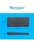 Tablet Telefon Bilgisayar Için Yuvarlak Tuşlu Bluetooth Kablosuz Klavye Android Ios Windows Uyumlu - AL3048 Siyah 2