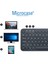 Tablet Telefon Bilgisayar Için Yuvarlak Tuşlu Bluetooth Kablosuz Klavye Android Ios Windows Uyumlu - AL3048 Siyah 3