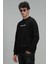 Star Erkek Sweatshirt Siyah 3