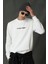 Star Erkek Sweatshirt Kırık Beyaz 4