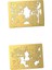 2x Model Boyama Aracı Stenciling Tem Şablon Binası Hobi Üretim 1