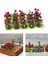 Mini Gerçekçi Çiçek Kümesi Model Demiryolu Peyzaj Çimen Binası Kiti Violet (Yurt Dışından) 3