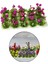 Mini Gerçekçi Çiçek Kümesi Model Demiryolu Peyzaj Çimen Binası Kiti Violet (Yurt Dışından) 4