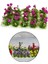 Mini Gerçekçi Çiçek Kümesi Model Demiryolu Peyzaj Çimen Binası Kiti Violet (Yurt Dışından) 5