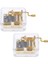 2pcs El Krank Müzik Kutusu Hareketi Edelweiss ve Rainbow Gold Üzerinde Oyna 1